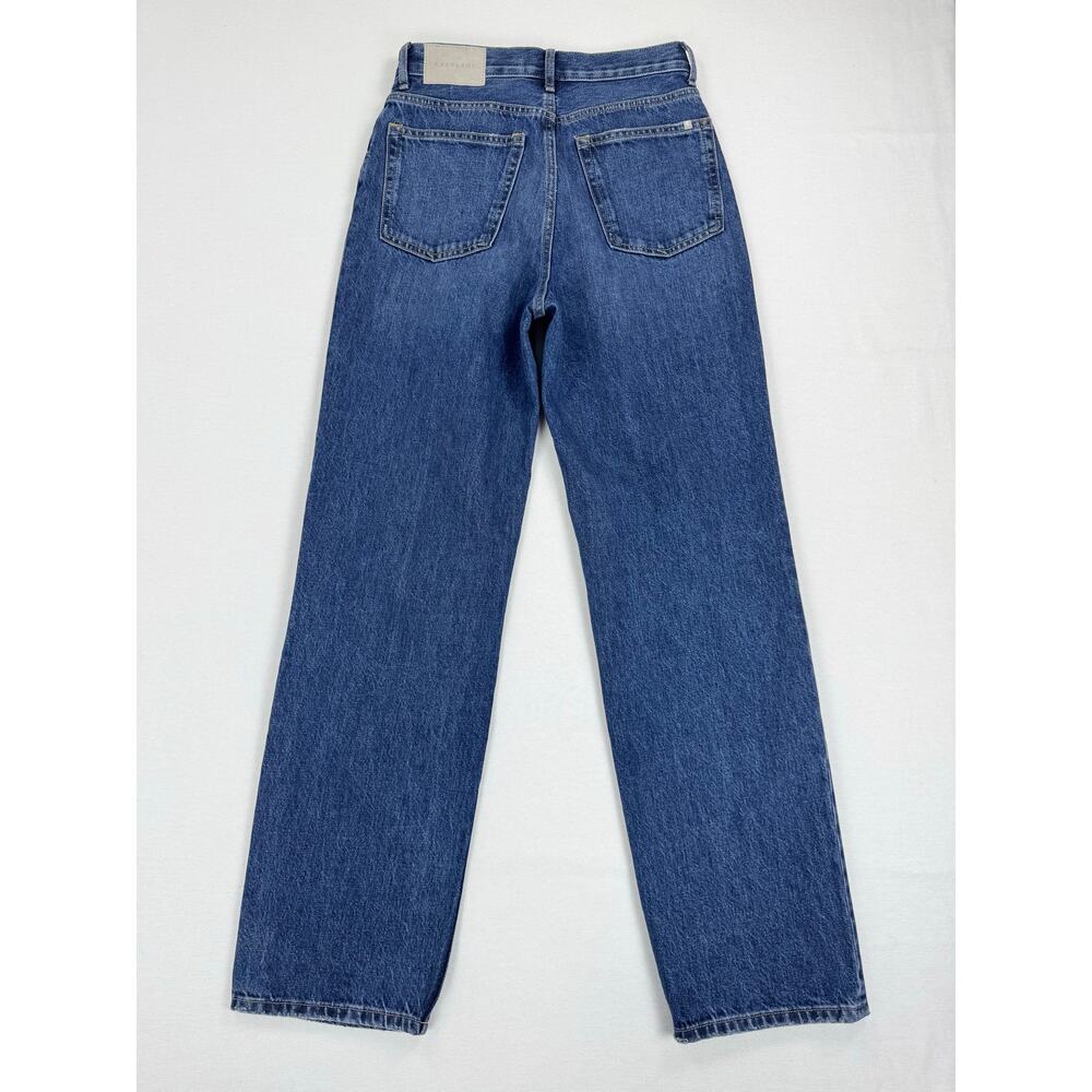 Everlane Women's 90's Way High Straight Leg Jean Size 25 Long Mid Indigo - Picture 8 of 16